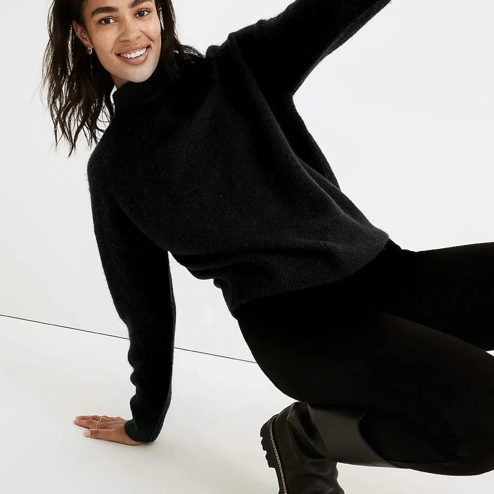 NEW / madewell Dillon Mockneck Pullover Sweater - Picture 2 of 5